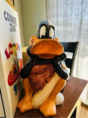 Looney Tunes Daffy Duck Ceramic Cookie Jar - New